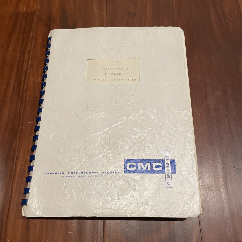 CMC Model 705B Frequency-Period Meter Operation Manual