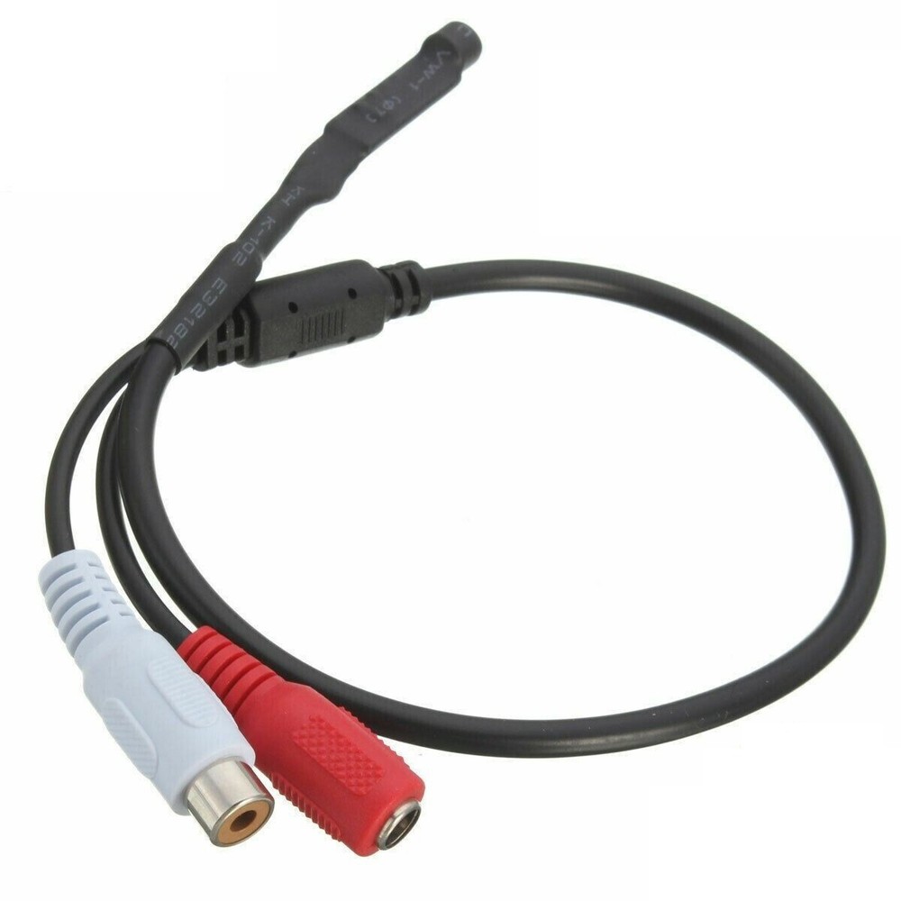 Mic Audio Mini RCA Microphone with DC output for CCTV Security Camera DVR