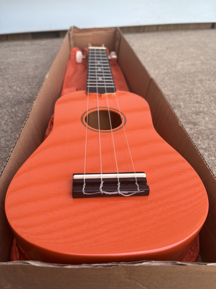 Crossroads Ukulele Orange Mini Guitar Instrument Stringed Adjustable Knob