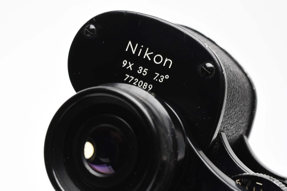 Nikon 9×35 7.3° Binoculars in case, sharp! w/case+strap