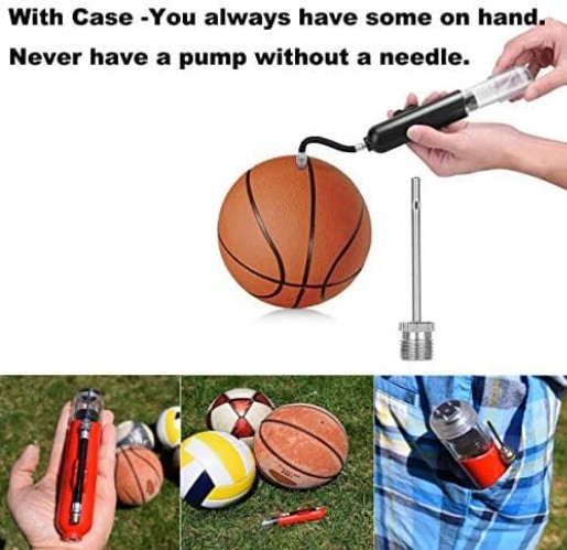 homepa 50pcs Air Pump Needle Air Inflation Needle for Basketball Soccer Ball