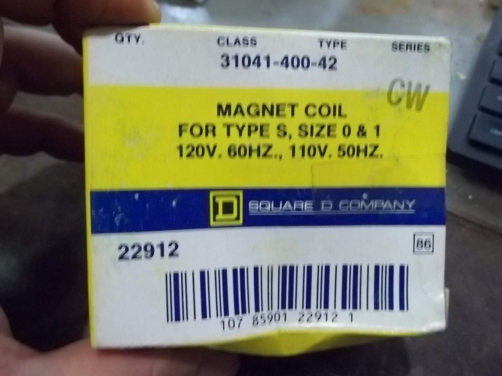 NIB SQUARE D 31041-400-42 MAGNET COIL (291-1)