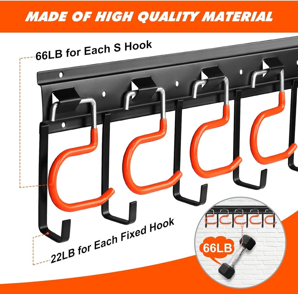 Adjustable Garage Tool Organizer - Wall Mount Storage