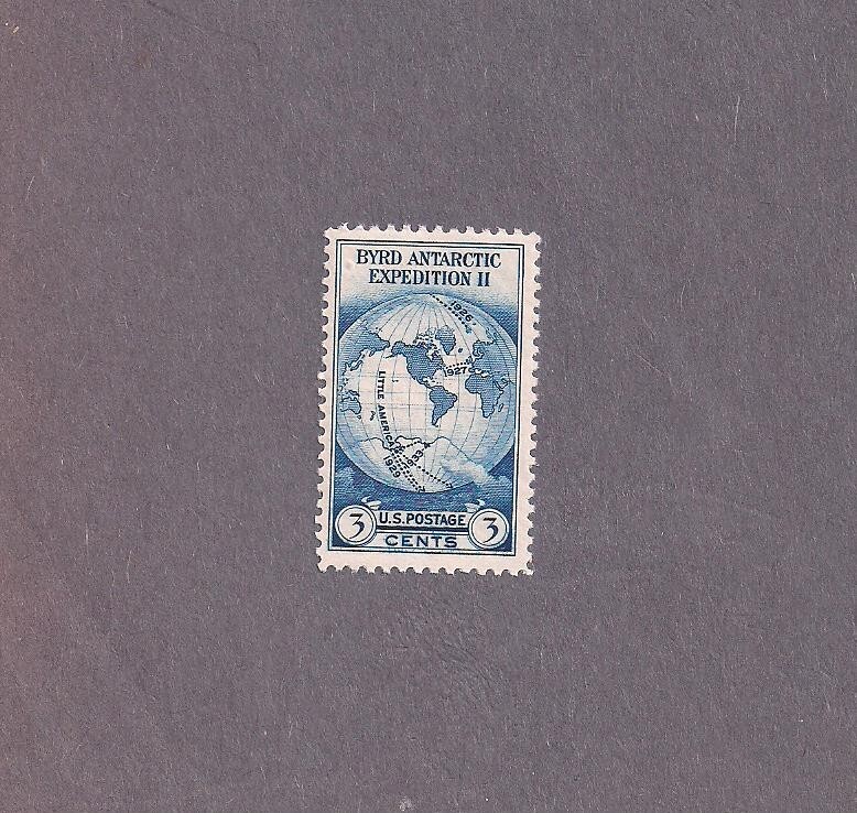 #733 three cent Byrd Antarctic, mint NHOG