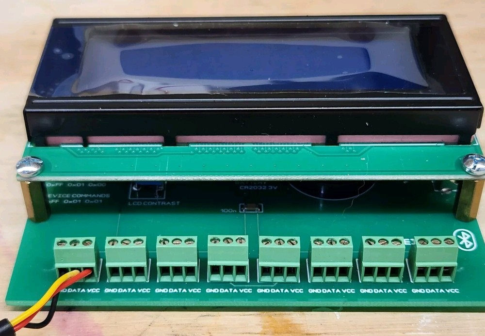 8CH Temperature Data Logger Recorder RTC -55...+125 C Bluetooth DS18B20 Wireless