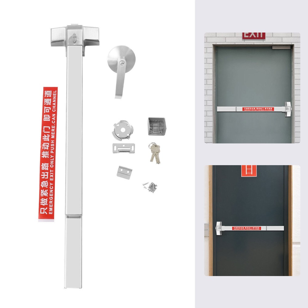 Commercial Door Push Bar Exit Panic Device Lock Emergency Hardware Latches Tool