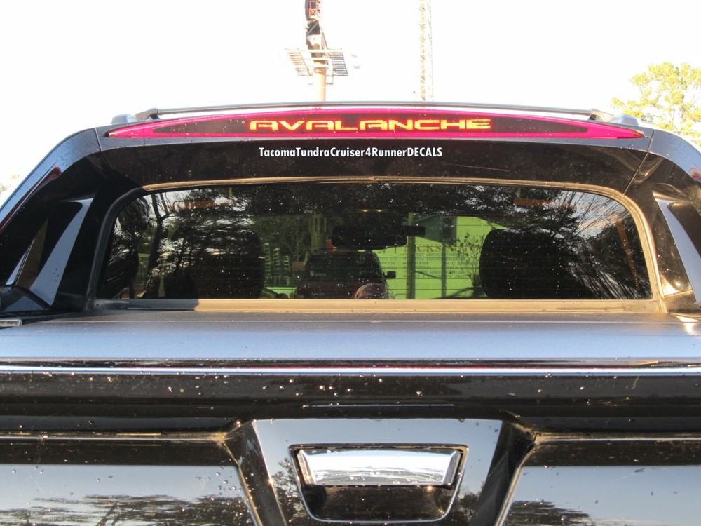 FITS Chevy Avalanche 3rd Brake Light Decal 2011 2012 2013 LTZ PAINTED CLADDING