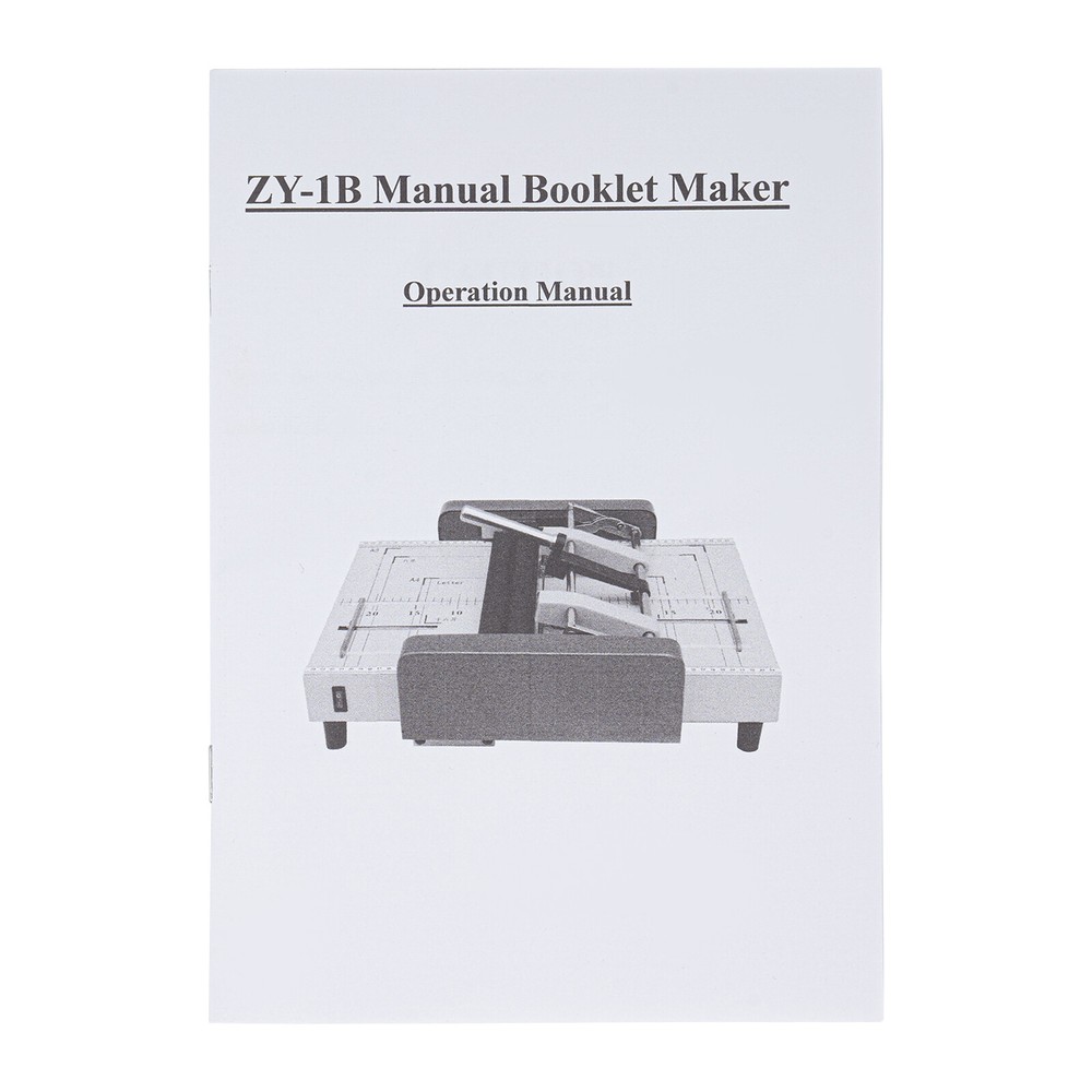 A3 Booklet Folding Binding Machine Paper Stapling Making Book Stapler Office new
