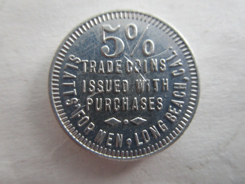 SLATT'S - Vintage GF Token - Long Beach, Ca.