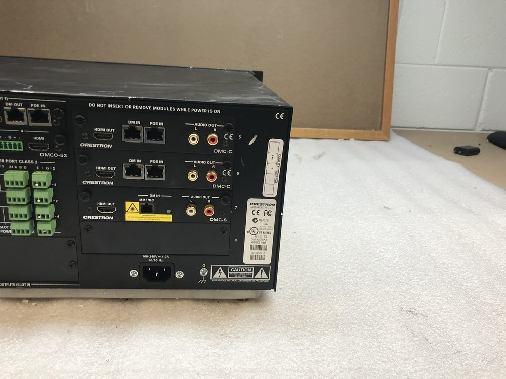 Crestron Universal Digital Media Switcher DM-MD8X8 Tested & Functional