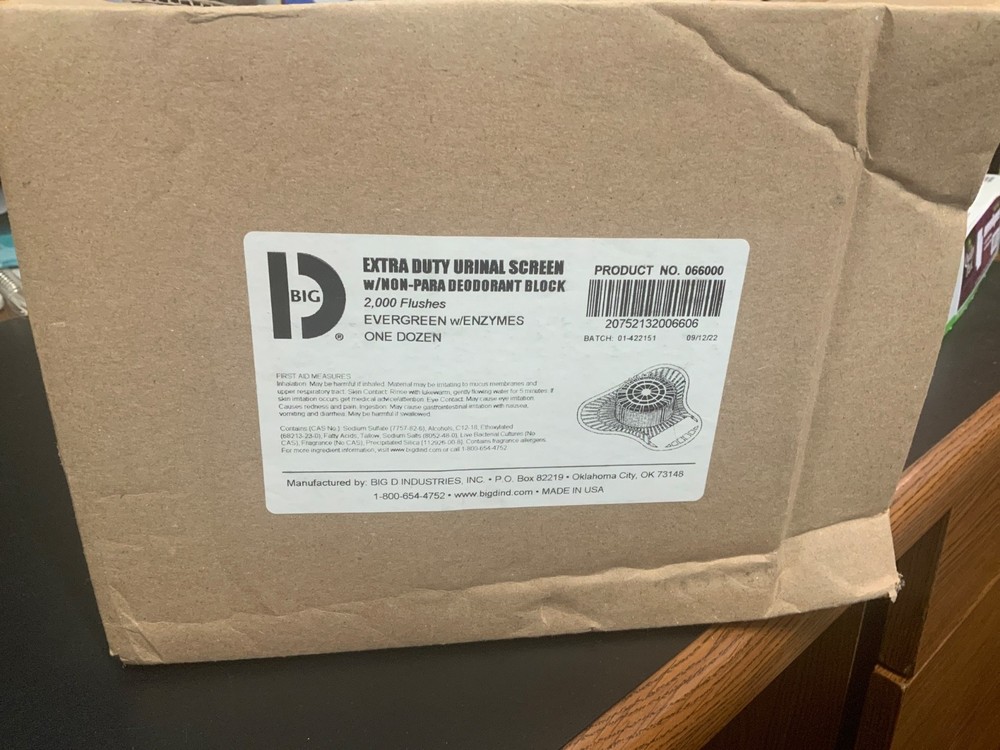Big D 691 Non-Para Extra Duty Urinal Screen evergreen