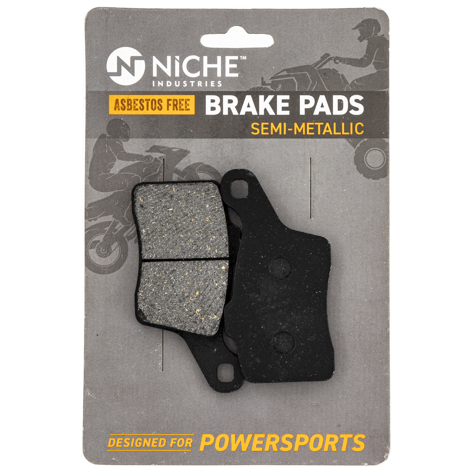 NICHE Rear Brake Pad Rotor For Ski-Doo GSX 600 900 800R 507032487 Semi Metallic