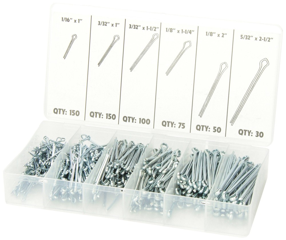 Tools 350 555Piece Cotter Pin Assortment