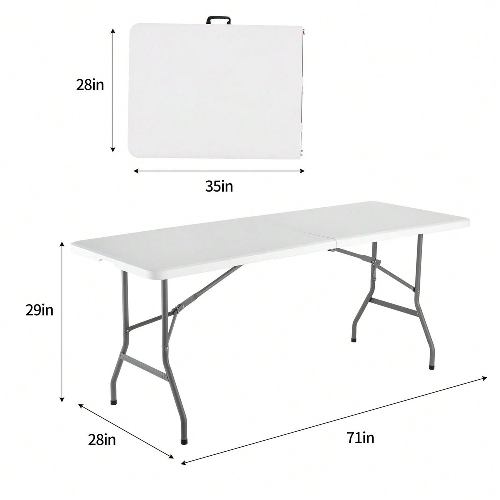 4FT Plastic Folding Table, Shooting Table, HDPE Portable Picnic Table-FGQA