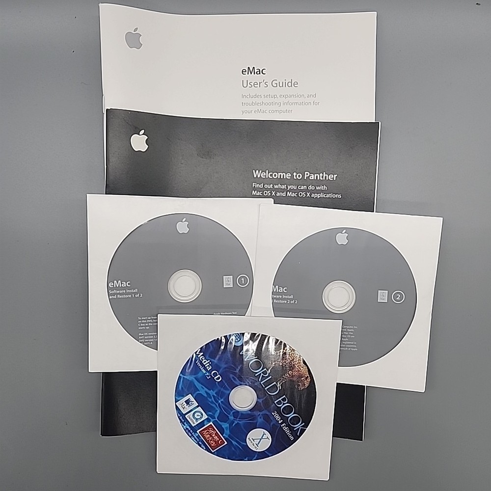 Apple eMac User Guide Software 2004 Install and Restore OS X 10.3.4