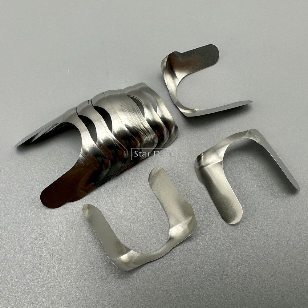 Dental Proximal Contoured Anterior Strips Twin Matrices Metal Matrix Strip Bands