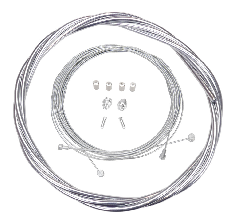 Bicycle Brake Cable Kit for Drop Bar Road - CHROME