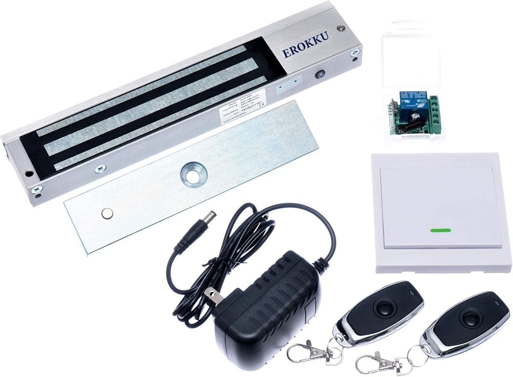 EROKKU 600lbs Commercial Electromagnetic Lock kit Wireless Access Remote Control