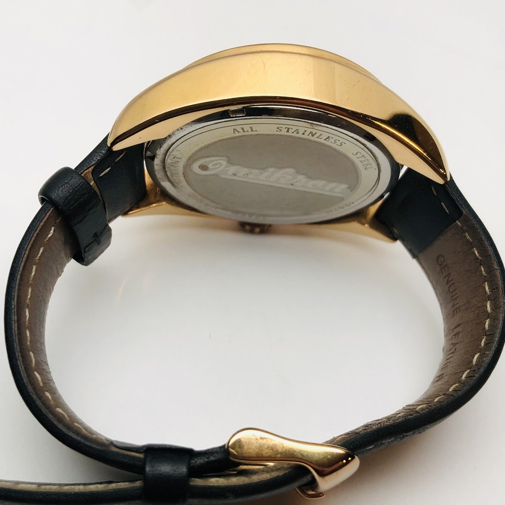 Omikron 1297M Mens Striker Multi-Function Grey Dial Black Leather Watch