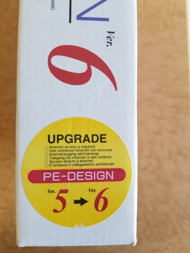 Brother PE-Design 6 Upgrade From Version 5