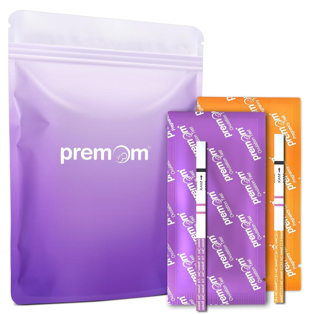 Premom Quantitative Ovulation Predictor Kit：40 Ovulation Tests + 10 Pregnancy Te