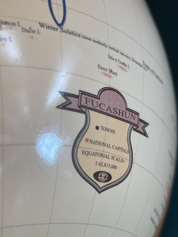 Vintage Fucashun Lighted Globe Lamp Touch Light