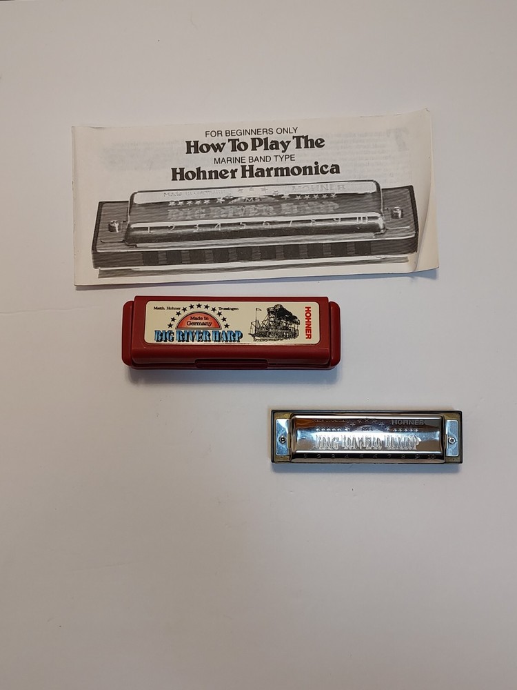 Vintage Hohner Big River Harp Harmonica Made In Germany