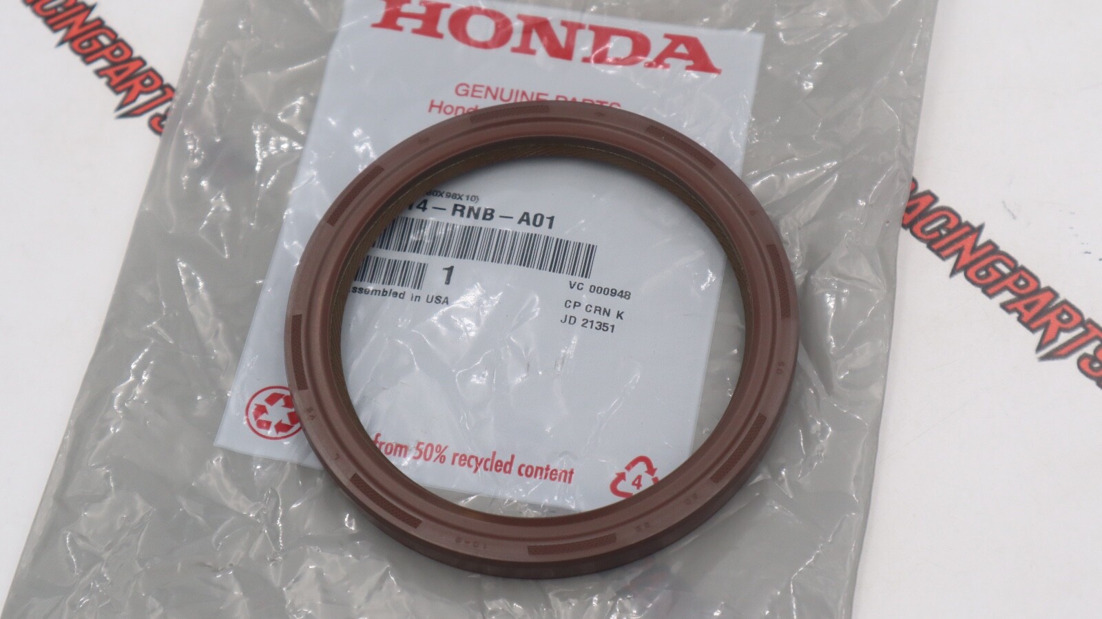 OEM HONDA RSX K20 TYPE S CIVIC SI TSX ACCORD CR-V CRANKSHAFT REAR MAIN SEAL RNB