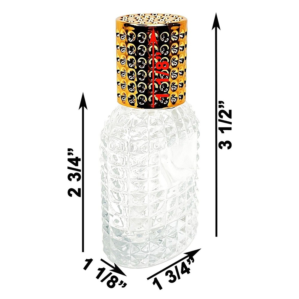 30ml 1oz empty perfume pineapple glass spray bottles gold atomizer lid