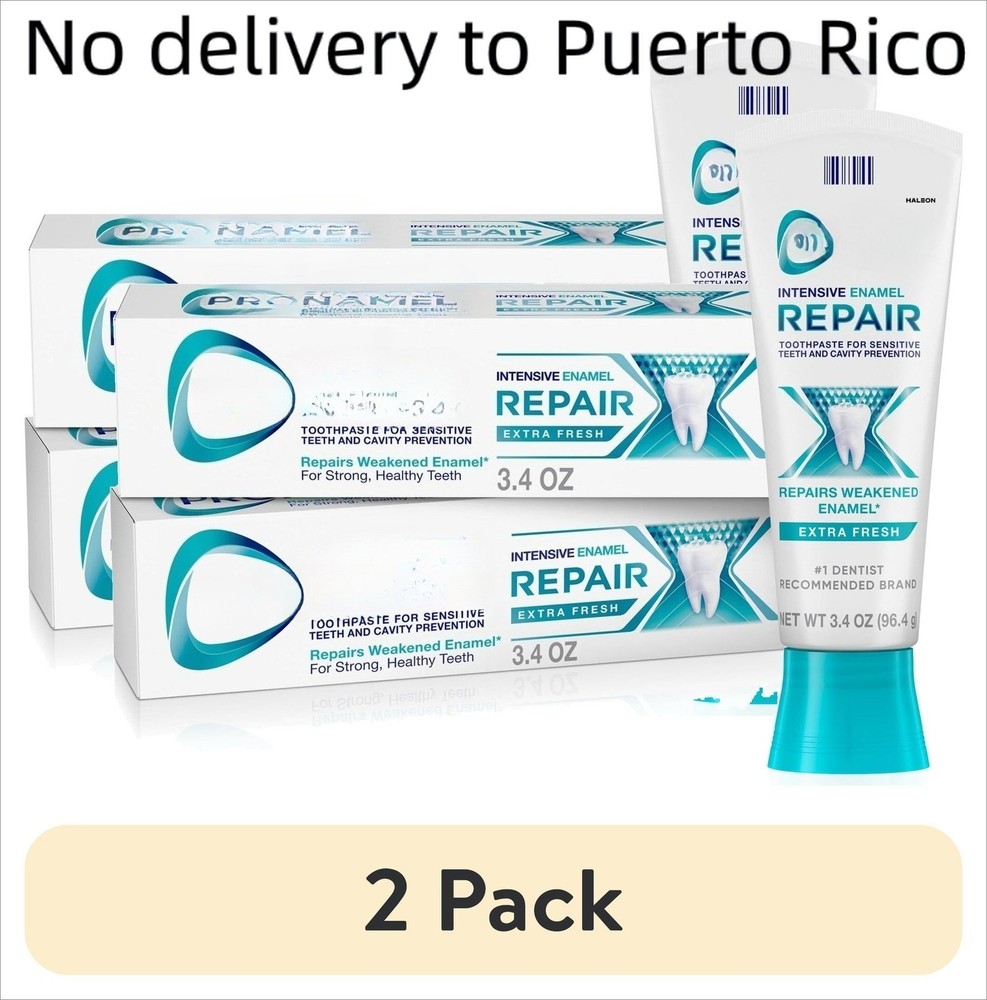 Intensive Enamel Repair Toothpaste, Extra Fresh,3.4oz, 4-Pack