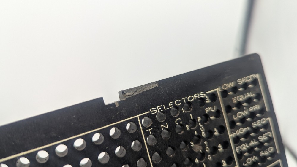 Vintage IBM 601060 Plug Board Machine Plugboard Control Panel FOR DISPLAY