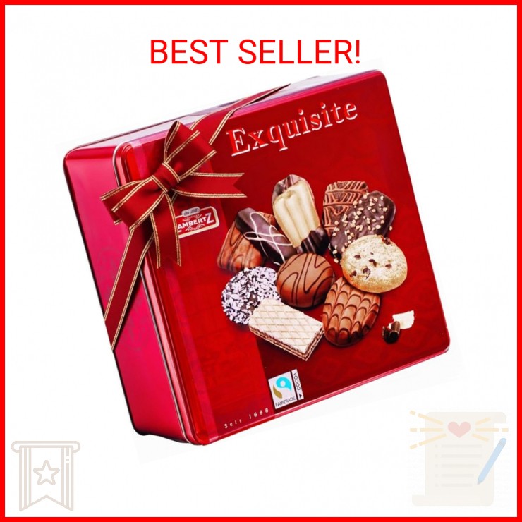 Lambertz European Easter Cookie Tin – 92 Assorted Cookies, 10 Varieties – Easter