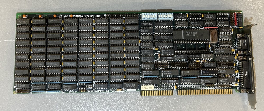 Sigma Designs Maximizer-AT 16 Bit Memory Board