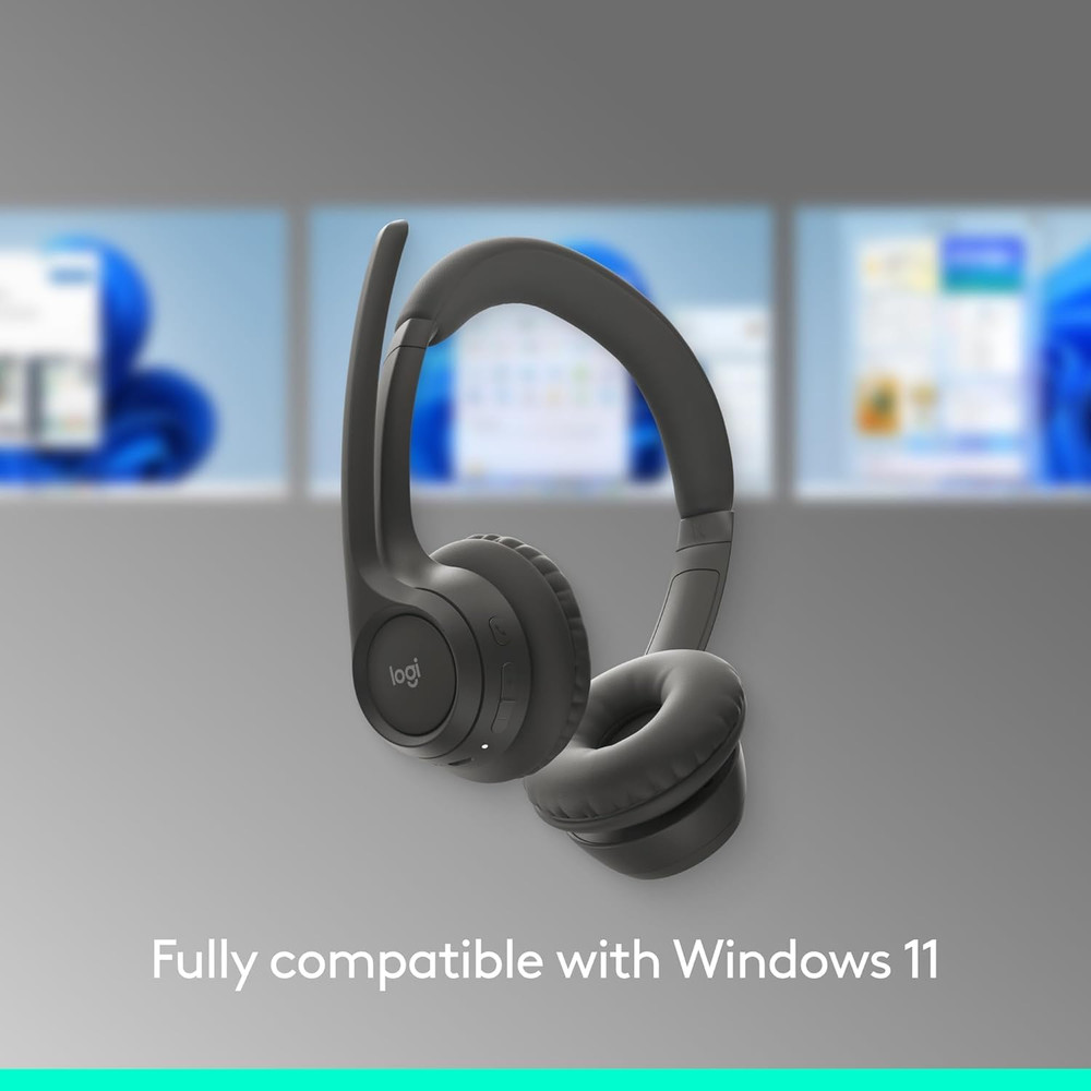 Zone 301 Wireless Bluetooth Headset with Noise-Canceling Microphone, Compatible
