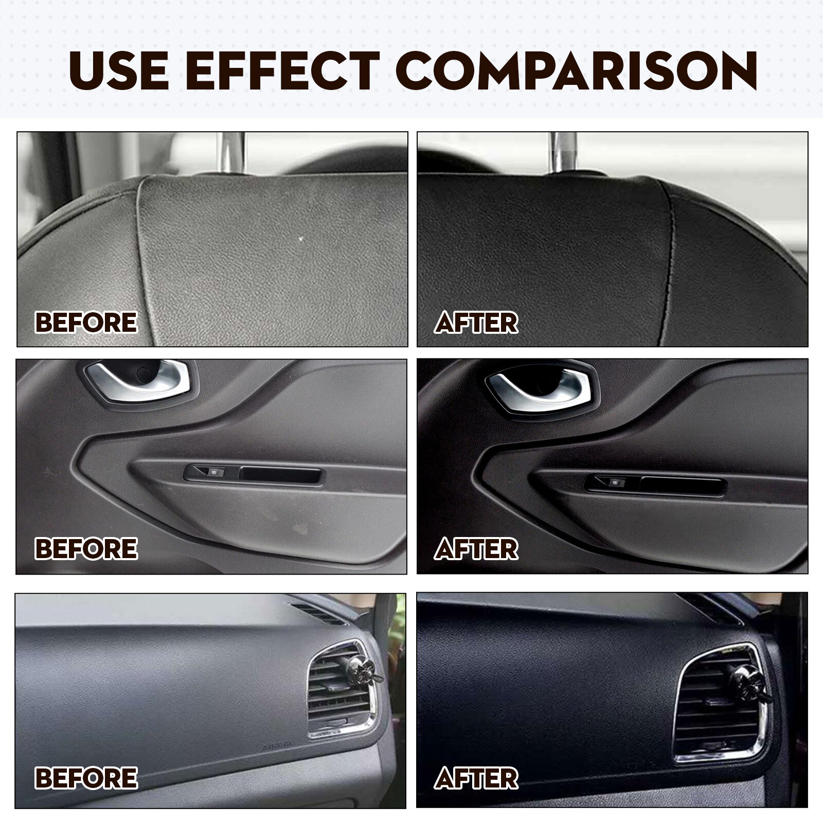 2 Sets Plastic Parts Crystal Coating Car Refresher Agent Maintenance Accessories