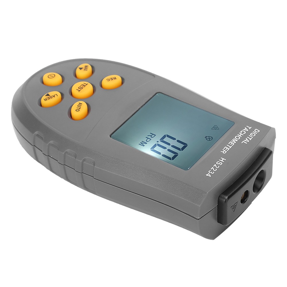 Black HS2234 Tachometer Non Contact Digital Display Speedometer Digital
