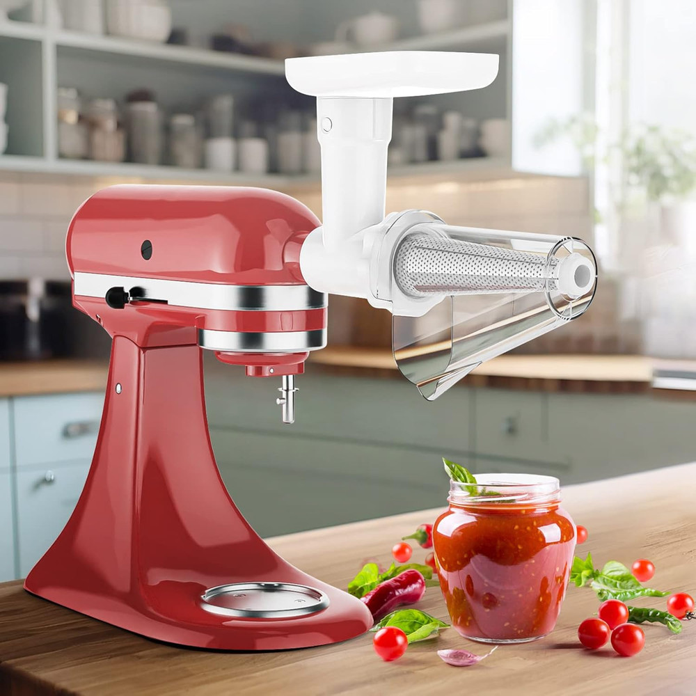Fruit & Vegetable Strainer Attachment Set for Kitchenaid Stand Mixer, Includes F