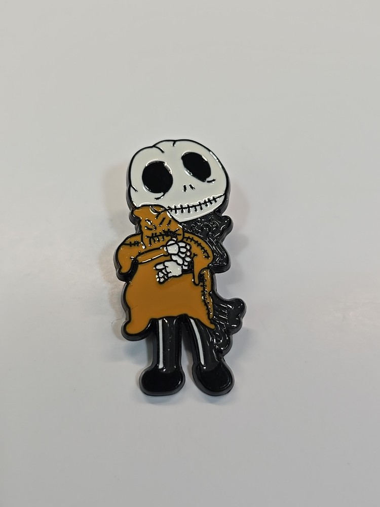 Jack Skellington With Oogie Boogie Toy Lapel Pin