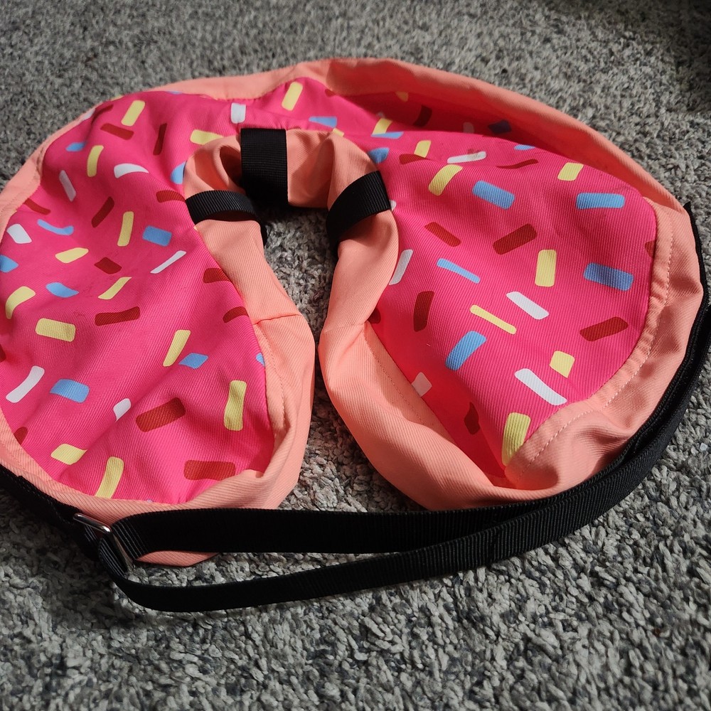 Inflatable Dog Cone Collar Multi Color Doughnut Large