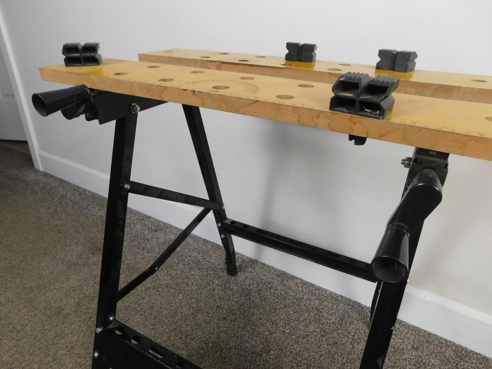 Adjustable VTG Work Mate Folding Workbench Vise Table Good Condition
