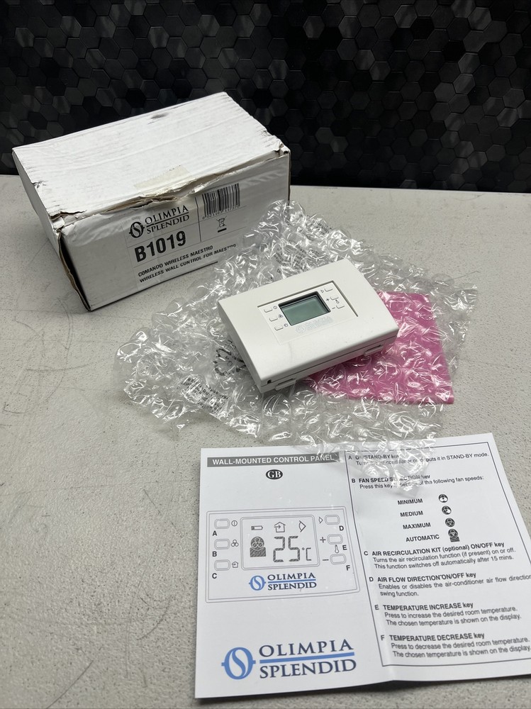 OLIMPIA SPLENDID B1019 WIRELESS WALL CONTROL FOR MAESTRO