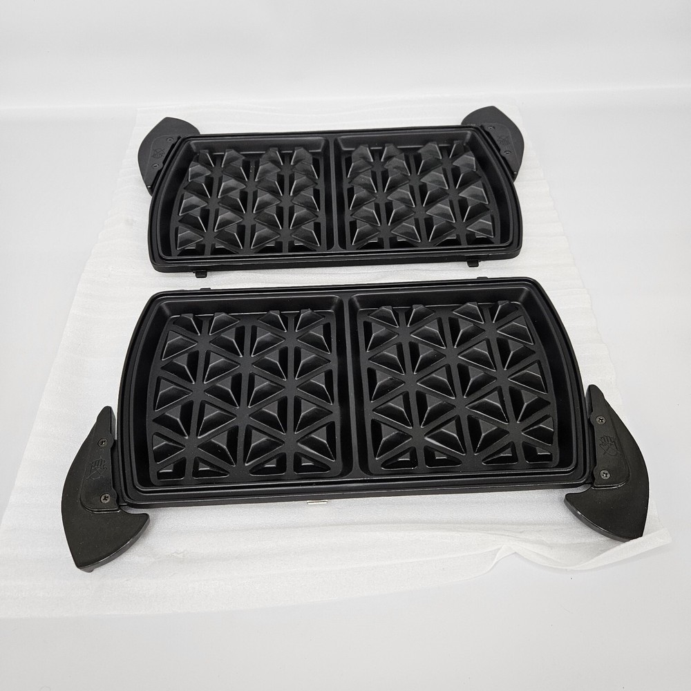 VillaWare InterBake3 Multi Baker 4-Square Replacement OEM Waffle Iron Plates NEW
