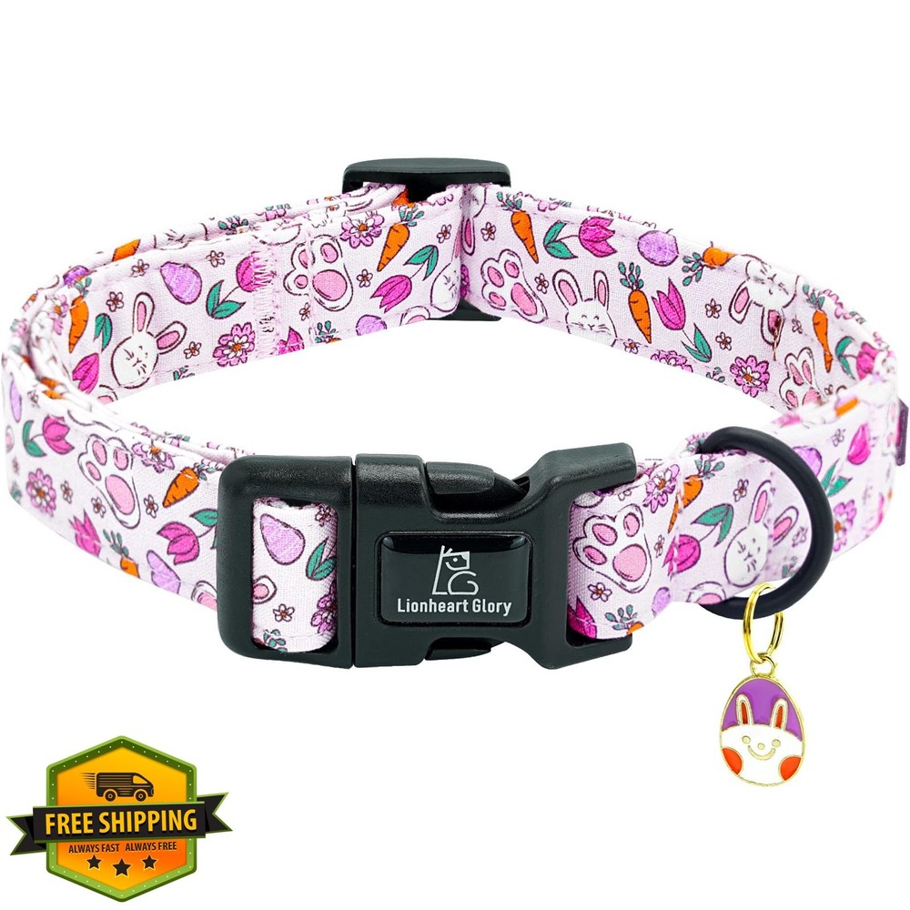Lionheart glory Easter Dog Collar Small Adjustable Pet Spring Summer