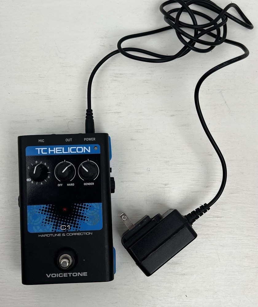 TC Helicon C1 Hardtune Correction Vocal Effects Pedal
