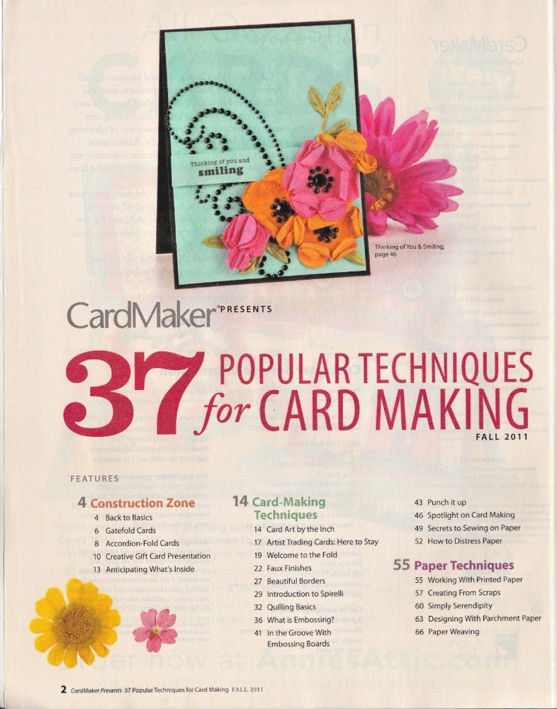 CardMaker Magazine 37 Popular Techniques for Card Making Fall 2011
