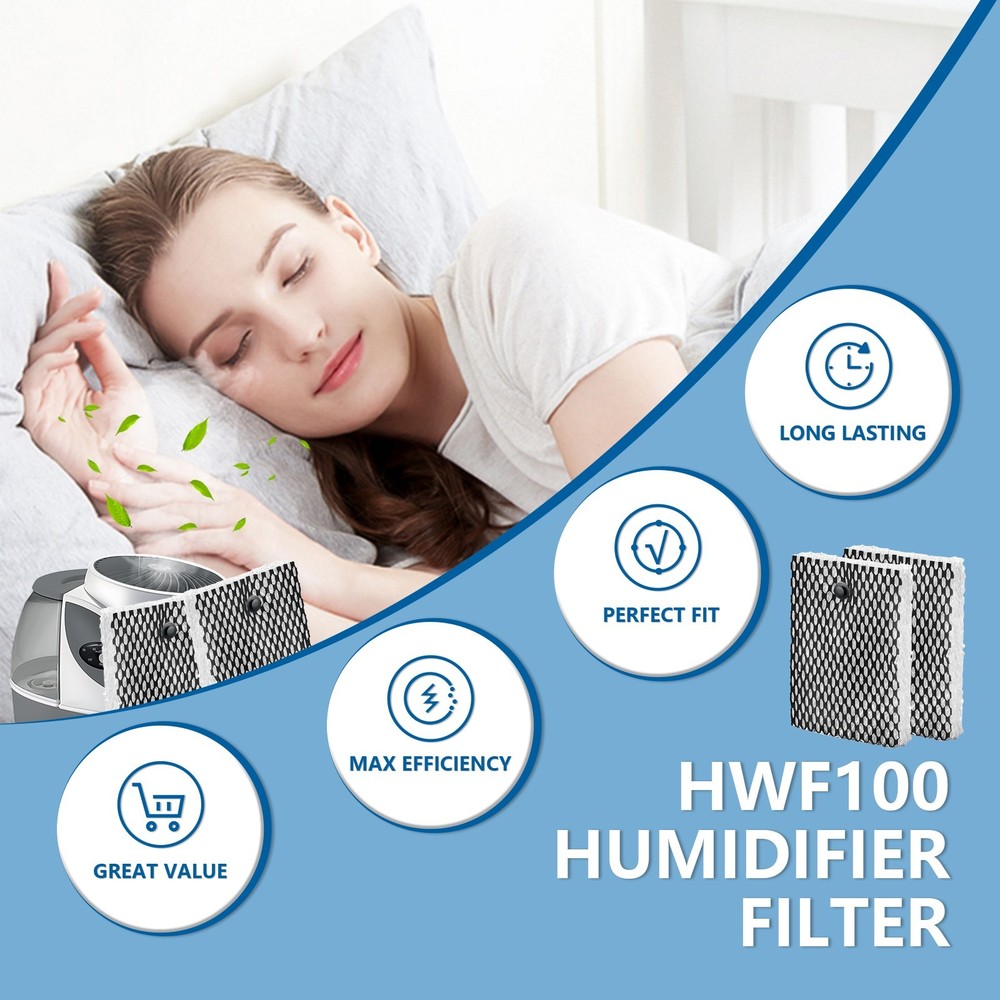 Humidifier Filter Replacement for Holmes HWF100 (6-Pack)