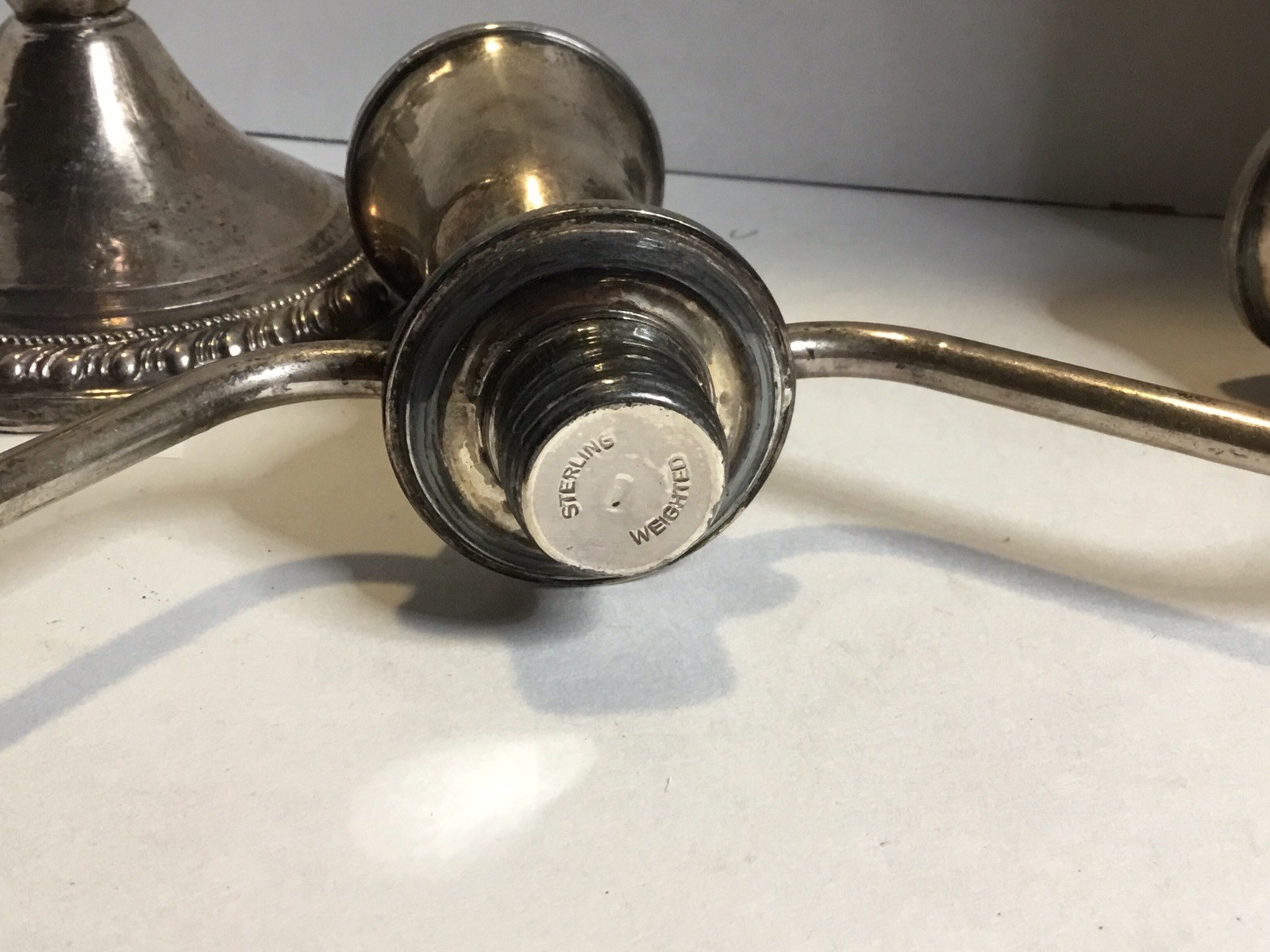 Sterling Silver Scrap Lot Duchin Candle Holder & Salt Shakers Weighted 620 Grams