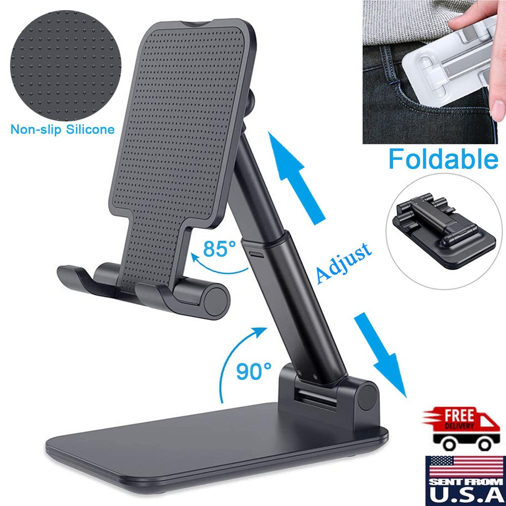 Foldable Universal Adjustable Tablet Stand Cell Phone iPad iPhone Desktop Holder