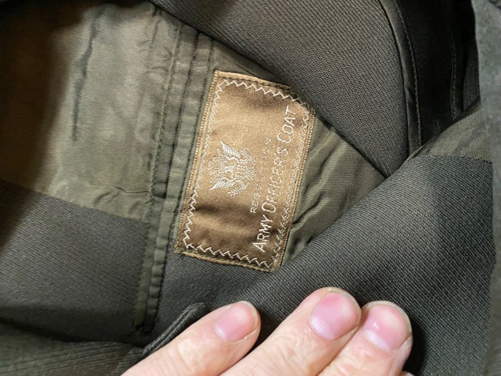 ORIGINAL WWII US ARMY OFFICER CLASS A DRESS JACKET- XSMALL 36R