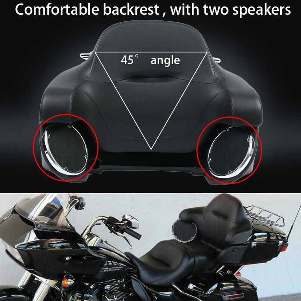 Rear King Rear 6.5" Speaker Pods For Harley Road Electra Glide Tour Pak Pack